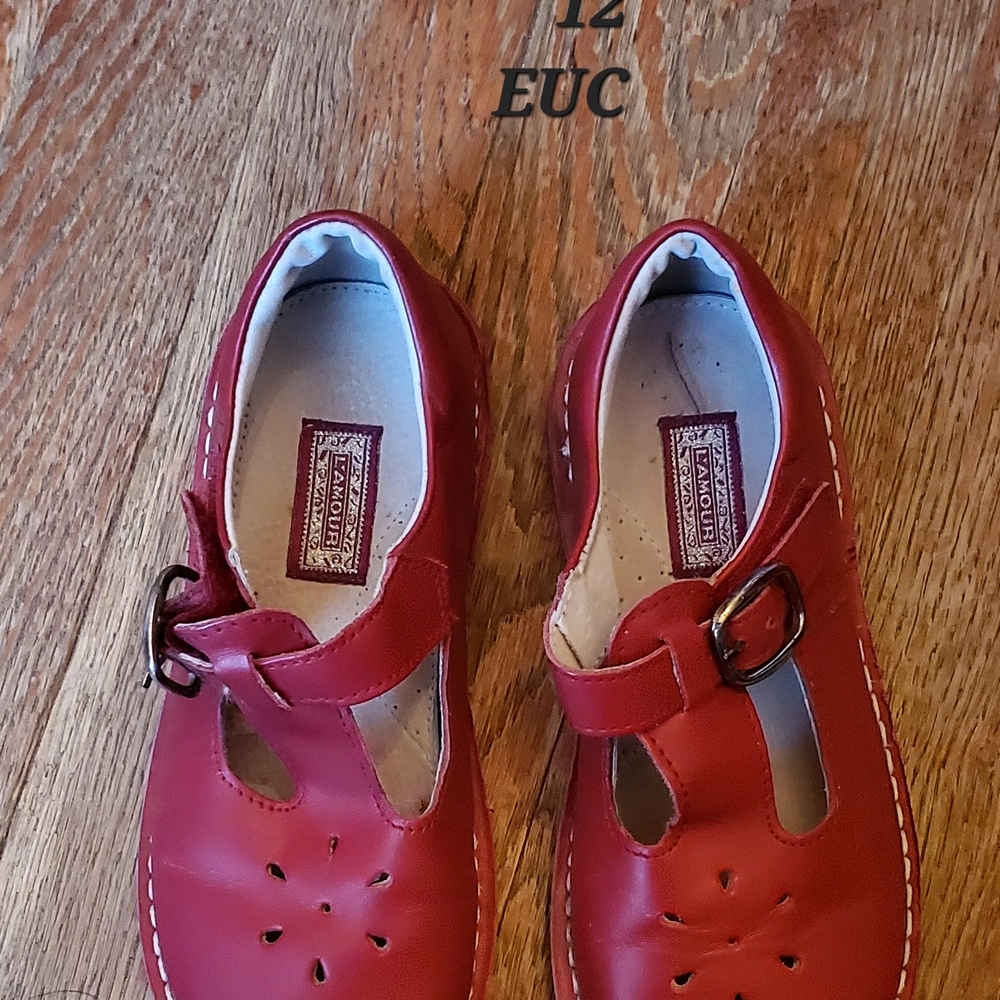 L'Armour Red MARY JANE Size 12